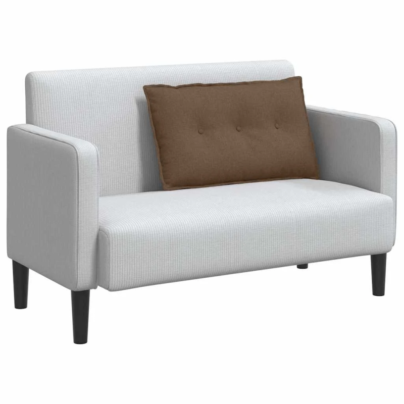 vidaXL Atpakaļ spilvens Brūna 80 x 19 x 50 cm audums