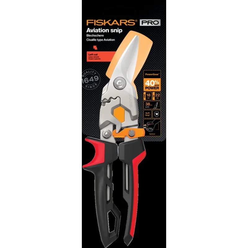 Šķēres Fiskars 1027209, pa kreisi, 247 mm