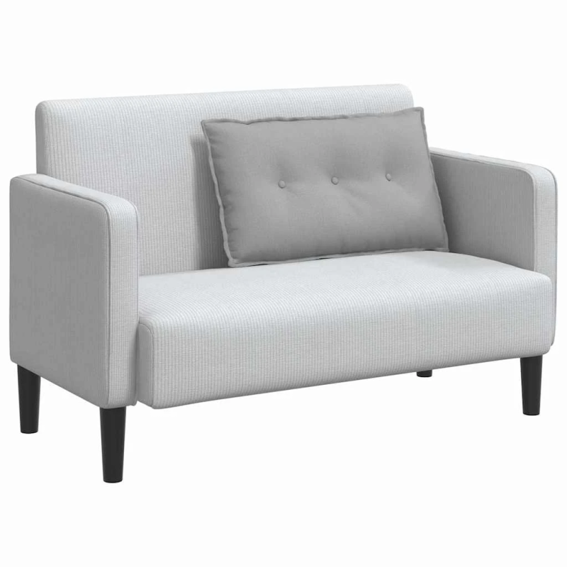 vidaXL Atpakaļ spilvens Mākoņu pelēka 80 x 19 x 50 cm audums