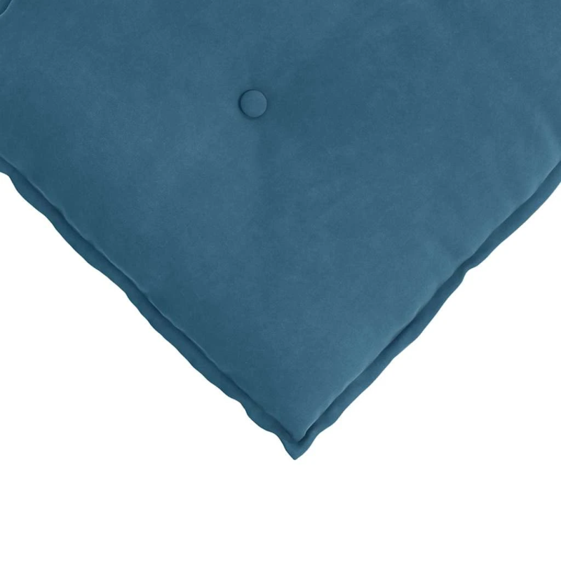 vidaXL Atpakaļ spilvens Zila 80 x 50 cm Korduroja audums