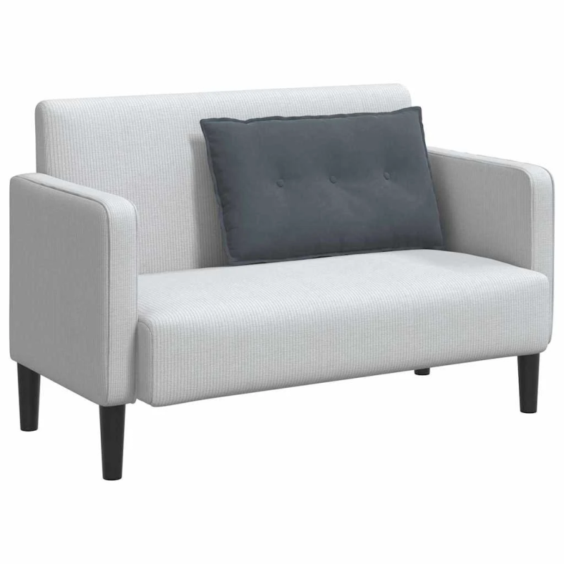 vidaXL Atpakaļ spilvens Tumši pelēks 80 x 50 cm Korduroja audums