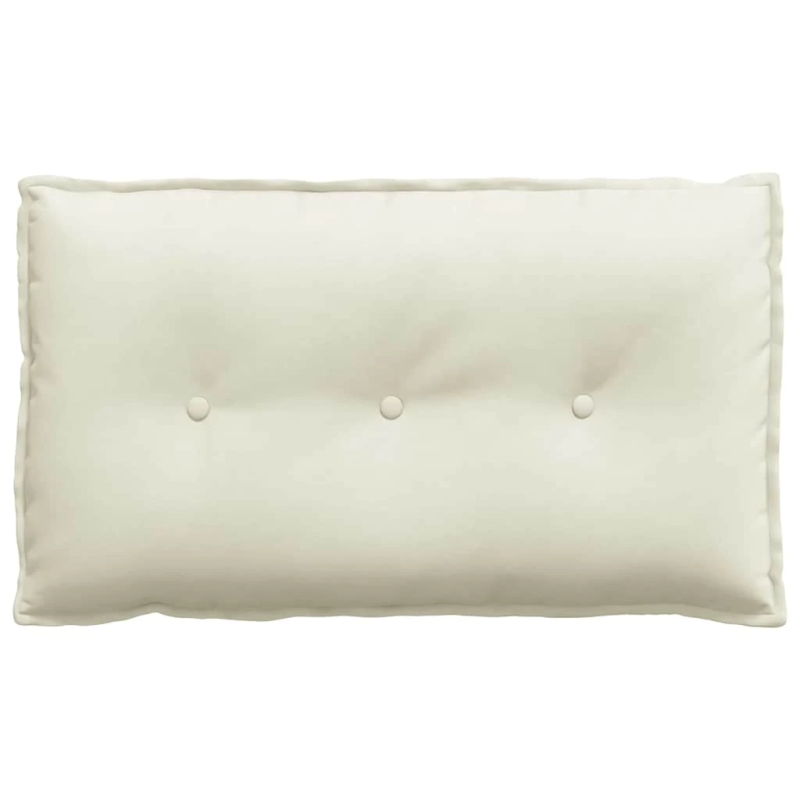 vidaXL Atpakaļ spilvens Krēmkrāsa 80 x 50 cm Korduroja audums