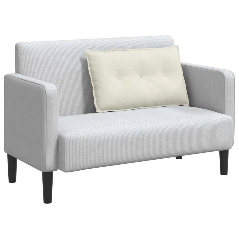 vidaXL Atpakaļ spilvens Krēmkrāsa 80 x 50 cm Korduroja audums