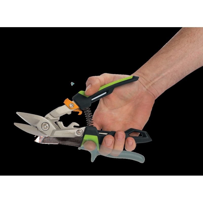 Fiskars PowerGear Aviation skārda šķēres, labais grieziens 243 mm ,1027210,