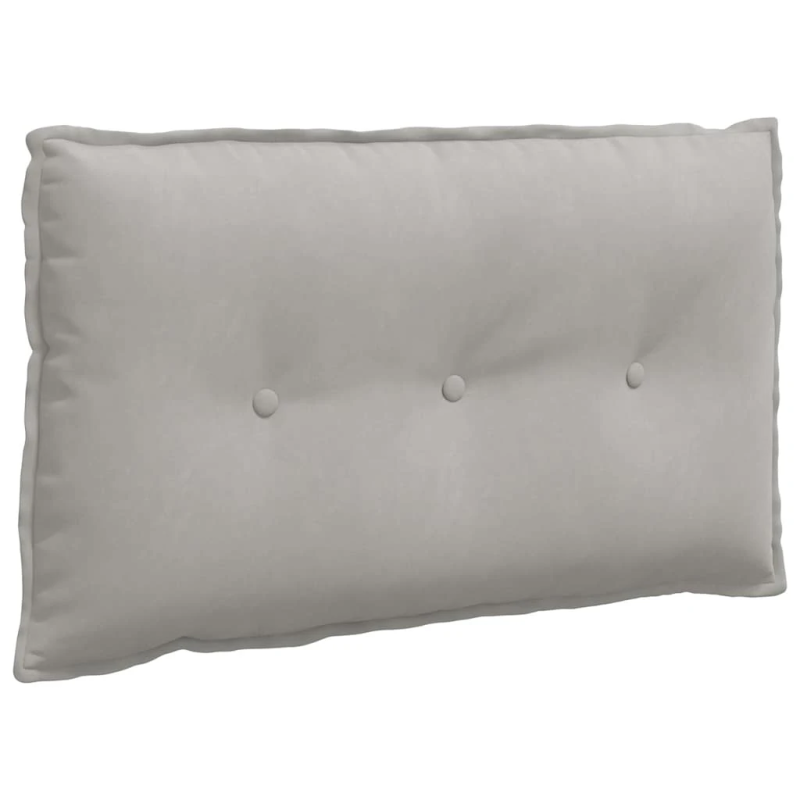vidaXL Atpakaļ spilvens Gaiši pelēks 80 x 50 cm Mikrofibra