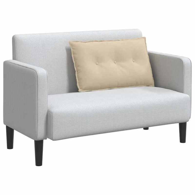 vidaXL Atpakaļ spilvens Krēmkrāsa 80 x 50 cm Mikrofibra