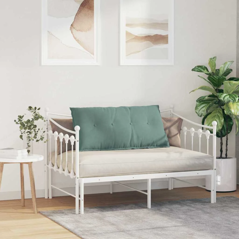 vidaXL Atpakaļ spilvens Jūras zaļa 100 x 50 cm Korduroja audums