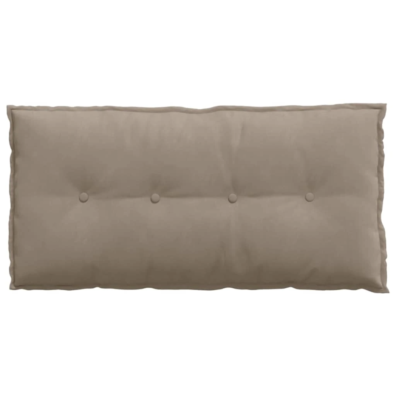 vidaXL Atpakaļ spilvens Pelēkbrūna 100 x 50 cm Mikrofibra