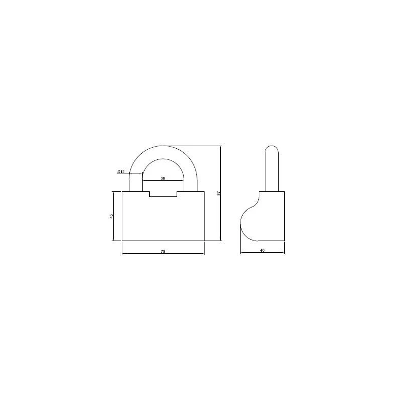 Slēdzene piek.b-80 80mm pelēka ,24,