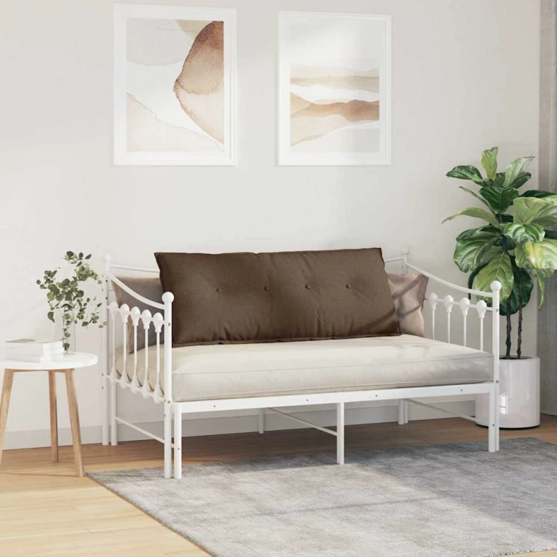 vidaXL Atpakaļ spilvens Brūna 120 x 19 x 50 cm audums