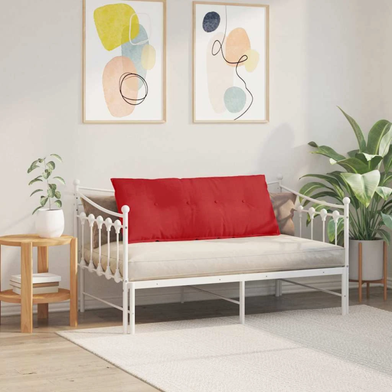 vidaXL Atpakaļ spilvens Sarkana 120 x 19 x 50 cm audums