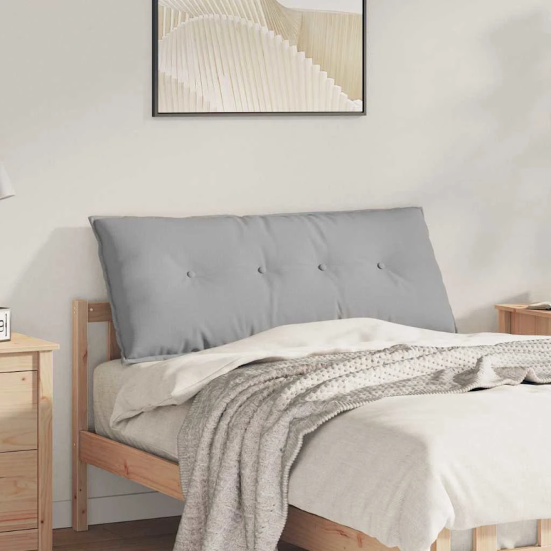 vidaXL Atpakaļ spilvens Mākoņu pelēka 120 x 19 x 50 cm audums