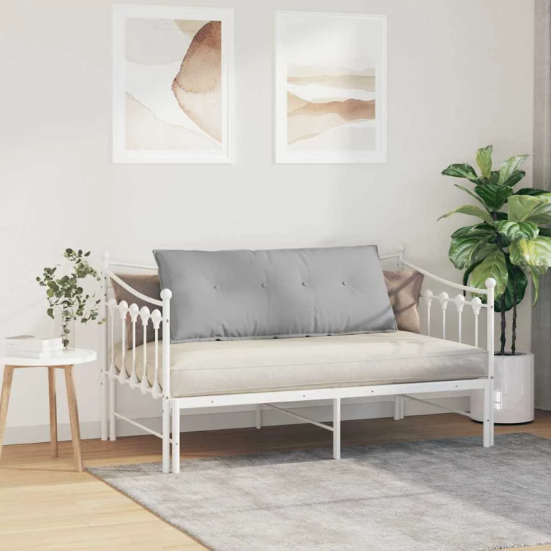 vidaXL Atpakaļ spilvens Mākoņu pelēka 120 x 19 x 50 cm audums