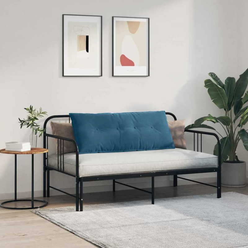 vidaXL Atpakaļ spilvens Zila 120 x 50 cm Korduroja audums