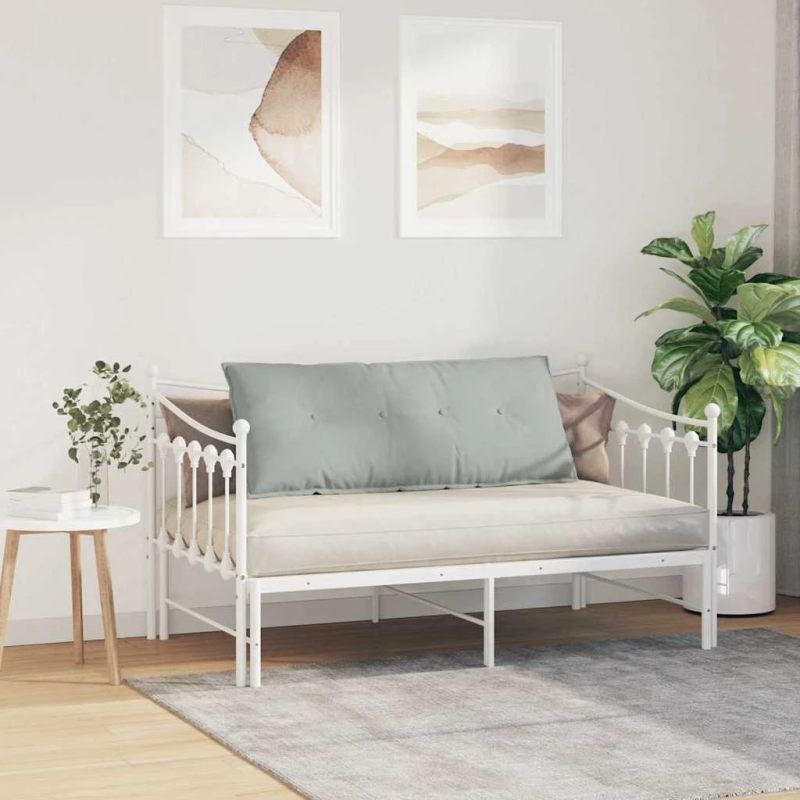 vidaXL Atpakaļ spilvens Gaiši pelēks 120 x 50 cm Korduroja audums