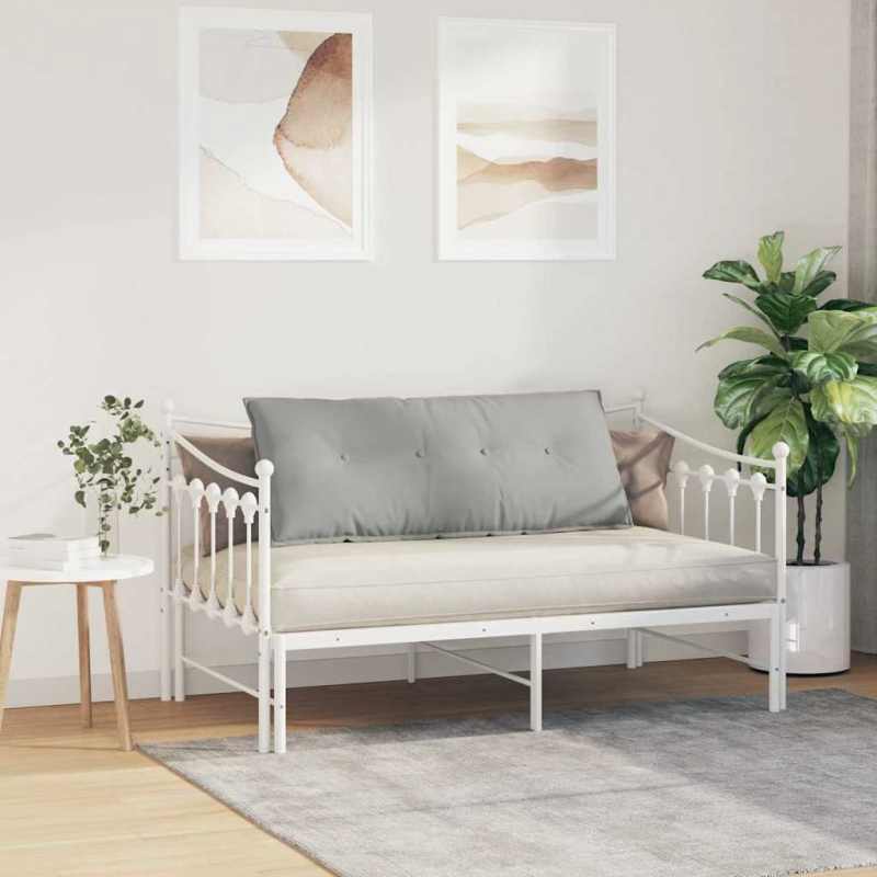 vidaXL Atpakaļ spilvens Gaiši pelēks 120 x 50 cm Mikrofibra