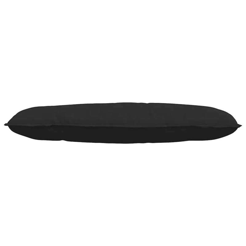vidaXL Atpakaļ spilvens Melna 120 x 50 cm Mikrofibra