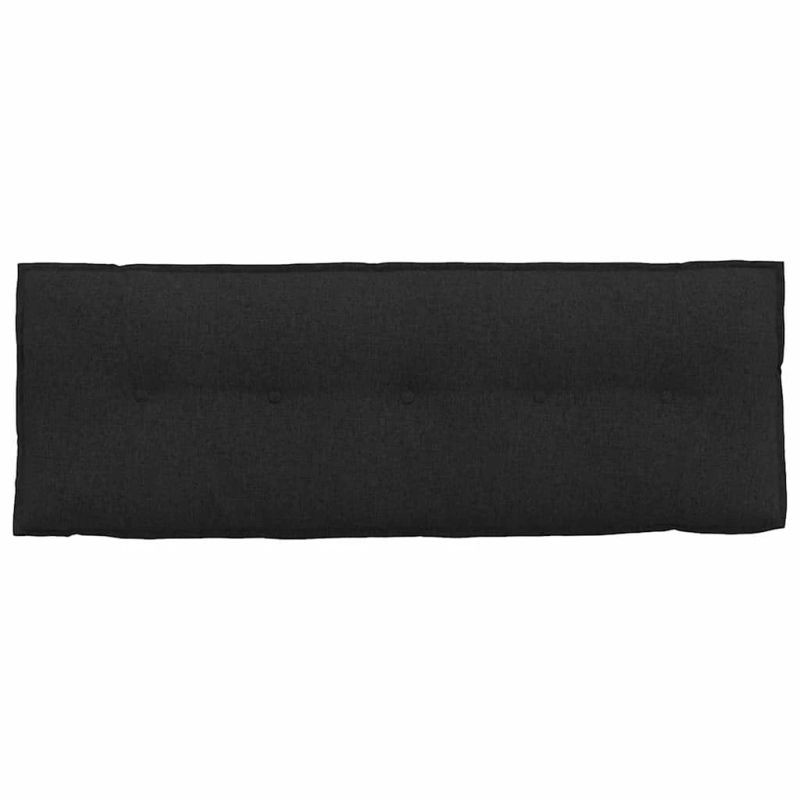 vidaXL Atpakaļ spilvens Melna 140 x 19 x 50 cm audums