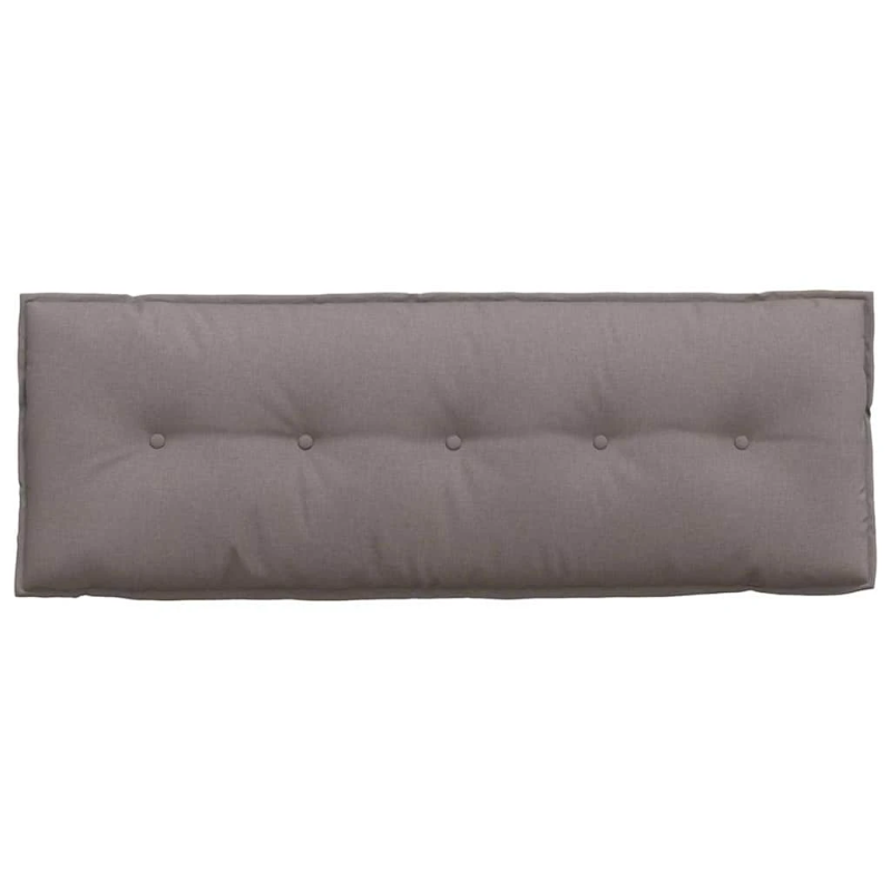 vidaXL Atpakaļ spilvens Pelēkbrūna 140 x 19 x 50 cm audums