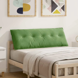 vidaXL Atpakaļ spilvens Gaiši zaļa 140 x 50 cm Korduroja audums