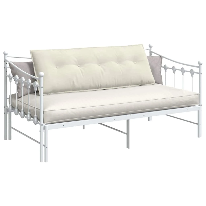 vidaXL Atpakaļ spilvens Krēmkrāsa 140 x 50 cm Korduroja audums