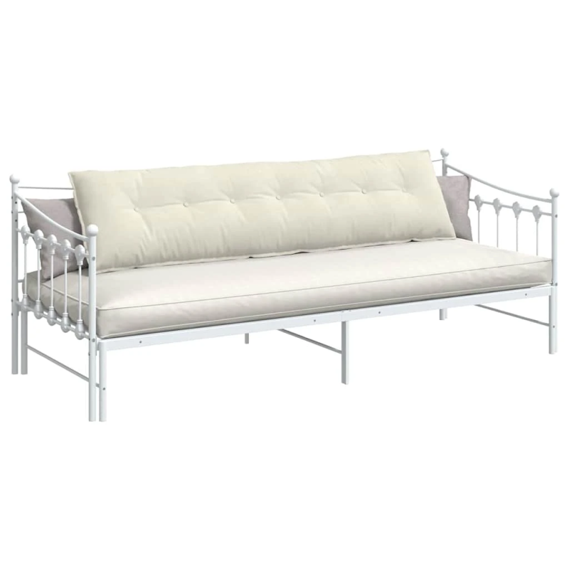 vidaXL Atpakaļ spilvens Krēmkrāsa 200 x 50 cm Korduroja audums