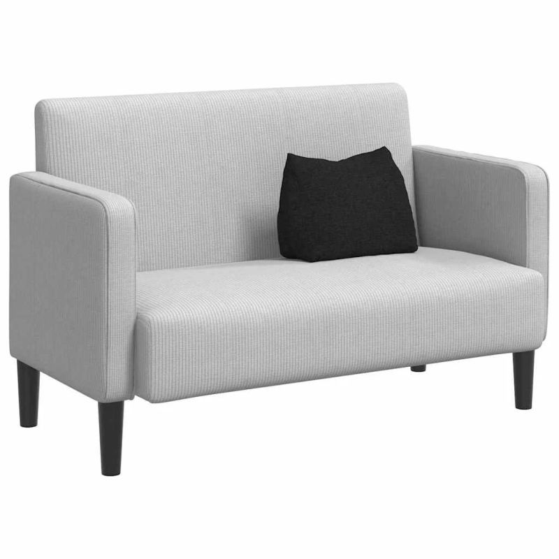 vidaXL Atpakaļ spilvens Melna 45 x 20 x 35 cm audums