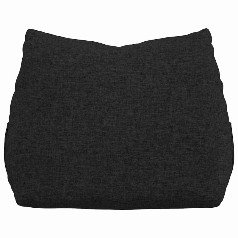 vidaXL Atpakaļ spilvens Melna 45 x 20 x 35 cm audums