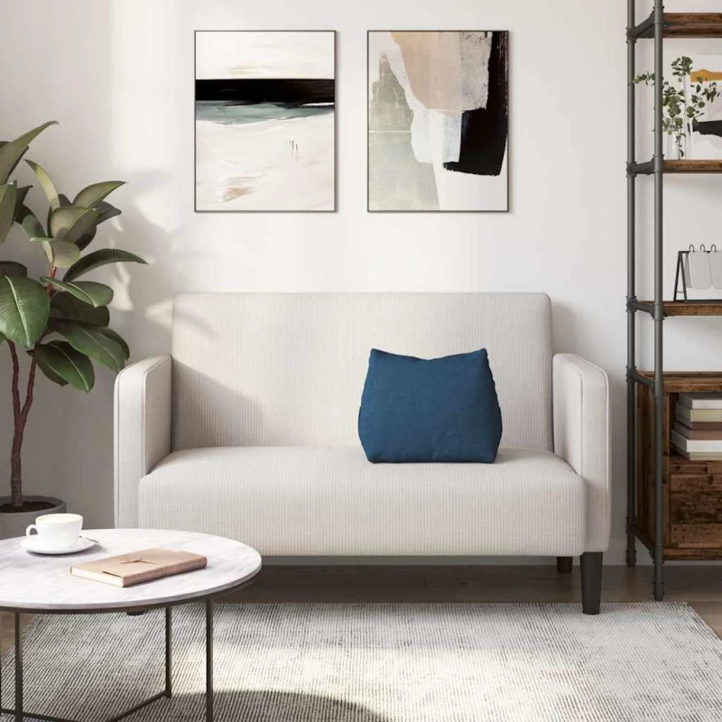 vidaXL Atpakaļ spilvens Zila 45 x 20 x 35 cm audums