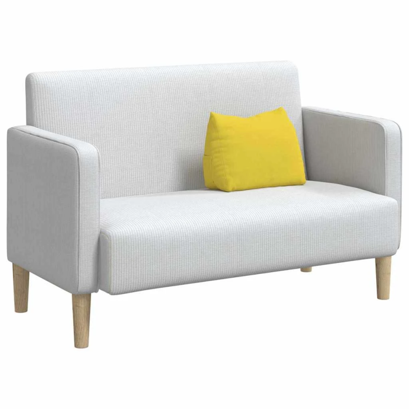 vidaXL Atpakaļ spilvens Gaiši dzeltena 45 x 20 x 35 cm audums