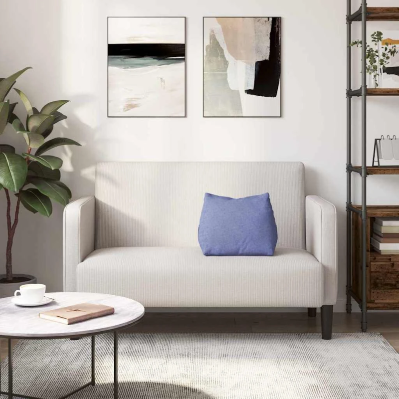 vidaXL Atpakaļ spilvens Džinsu zils 45 x 20 x 35 cm audums