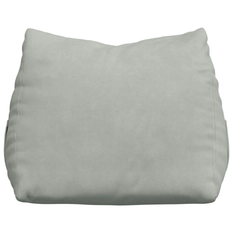 vidaXL Atpakaļ spilvens Gaiši pelēks 45 x 20 x 35 cm Korduroja audums