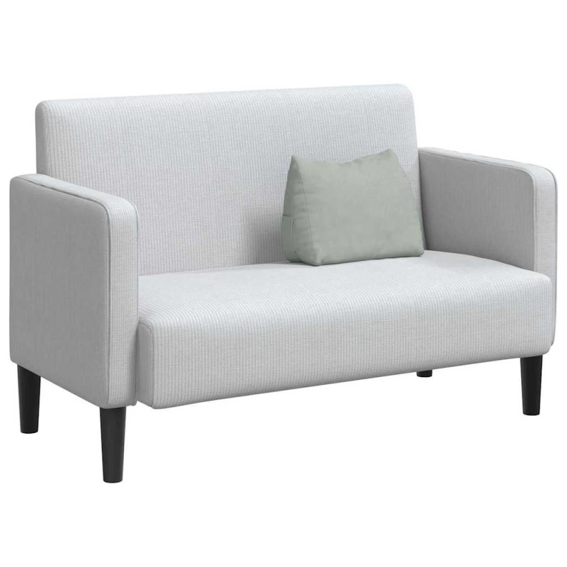 vidaXL Atpakaļ spilvens Gaiši pelēks 45 x 20 x 35 cm Korduroja audums