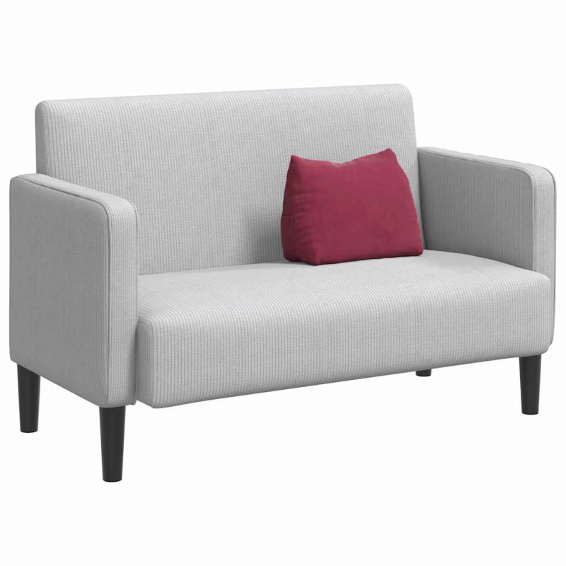 vidaXL Atpakaļ spilvens Vīna sarkans 45 x 20 x 35 cm Korduroja audums