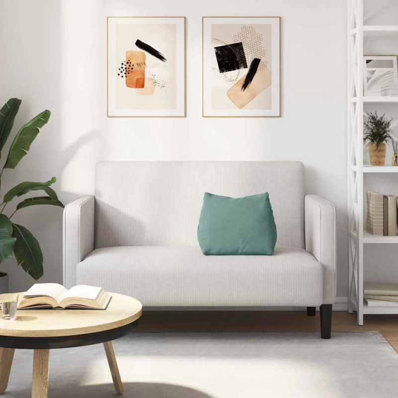 vidaXL Atpakaļ spilvens Jūras zaļa 45 x 20 x 35 cm Korduroja audums