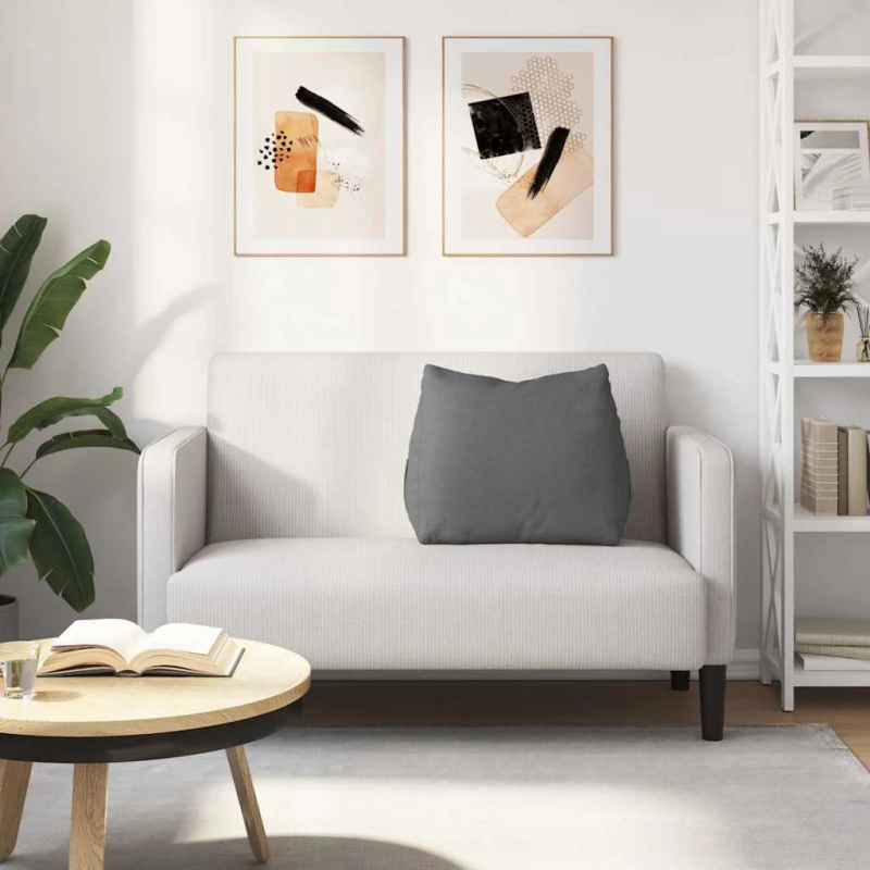 vidaXL Atpakaļ spilvens Tumši pelēks 60 x 20 x 50 cm audums