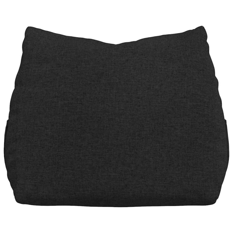 vidaXL Atpakaļ spilvens Melna 60 x 20 x 50 cm audums