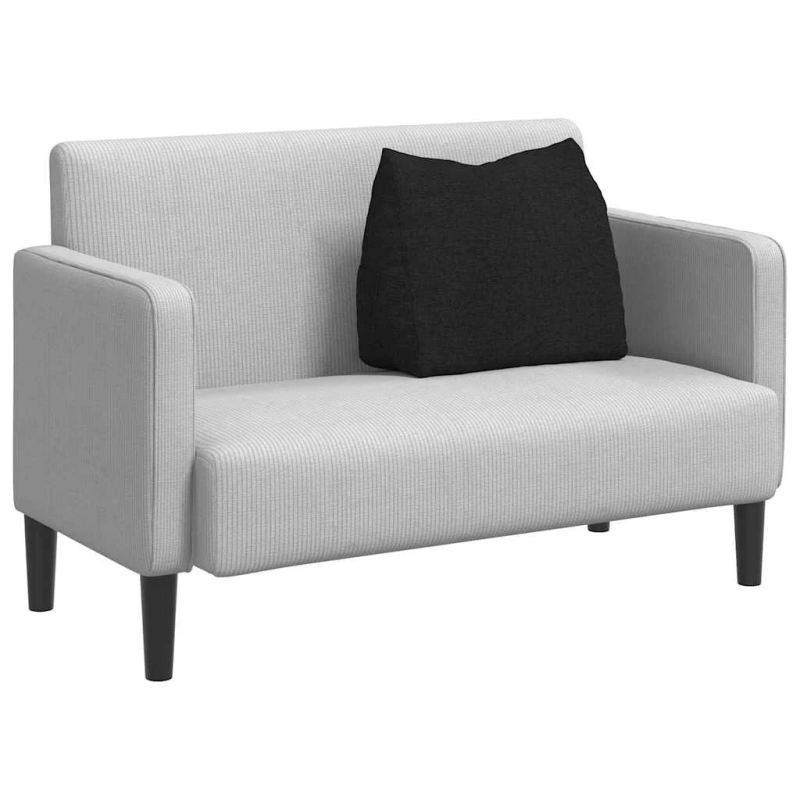 vidaXL Atpakaļ spilvens Melna 60 x 20 x 50 cm audums