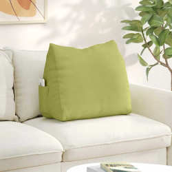 vidaXL Atpakaļ spilvens Gaiši zaļa 60 x 20 x 50 cm audums