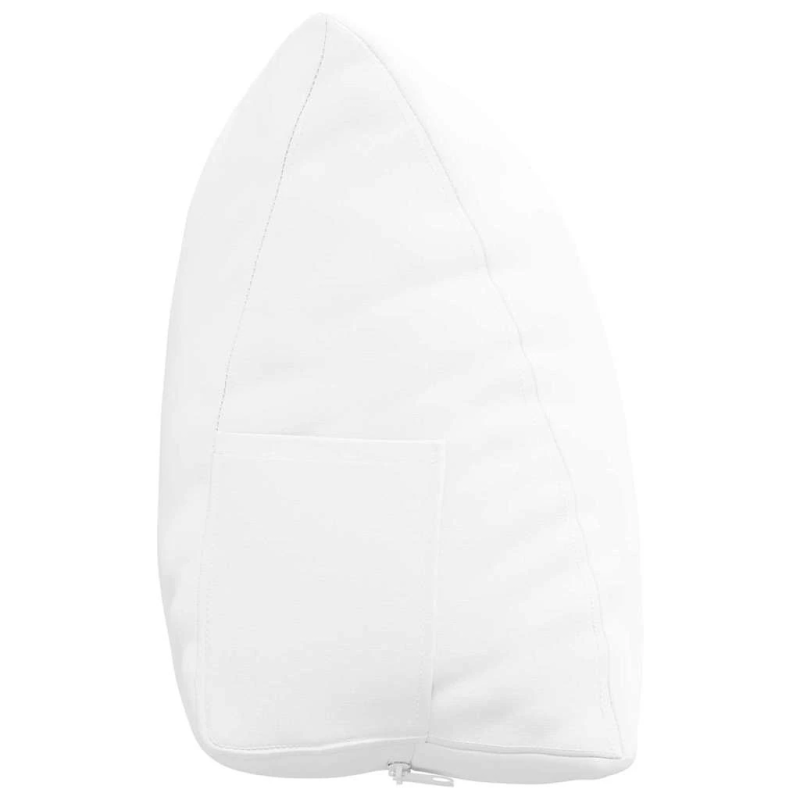 vidaXL Atpakaļ spilvens Balts 60 x 20 x 50 cm audums