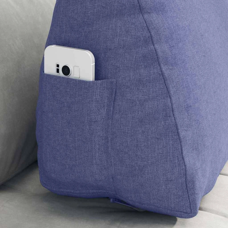 vidaXL Atpakaļ spilvens Džinsu zils 60 x 20 x 50 cm audums