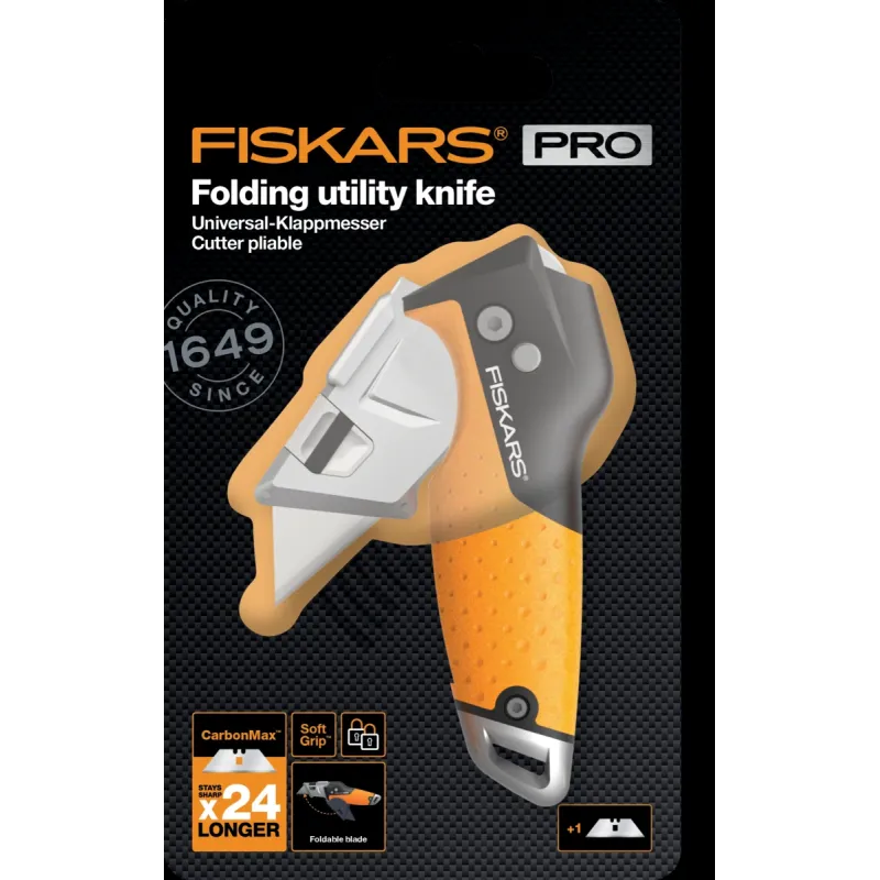 Peilis Fiskars 1027224, 16 cm, guma-metalas, 1 vnt.