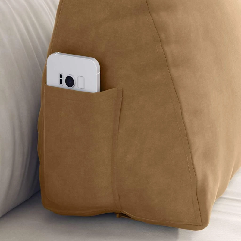 vidaXL Atpakaļ spilvens Brūna 60 x 20 x 50 cm Korduroja audums