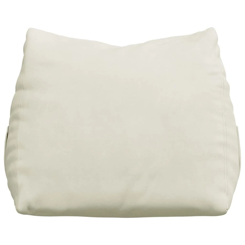 vidaXL Atpakaļ spilvens Krēmkrāsa 60 x 20 x 50 cm Korduroja audums