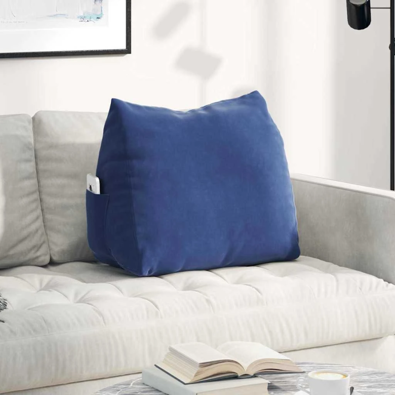 vidaXL Atpakaļ spilvens Policijas zila 60 x 20 x 50 cm