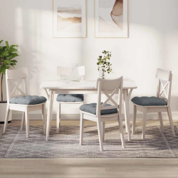 vidaXL Sēdvietas spilventiņi 4 pcs Gaiši pelēks 40 x 40 x 12 cm audums