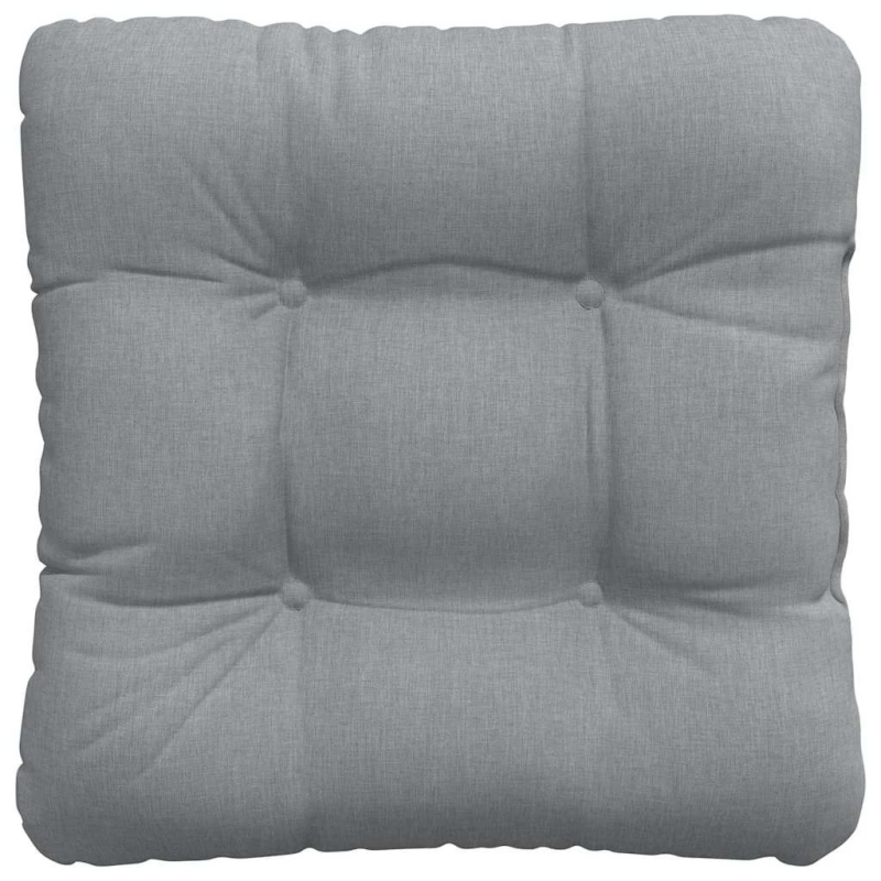 vidaXL Sēdvietas spilventiņi 4 pcs Gaiši pelēks 40 x 40 x 12 cm audums