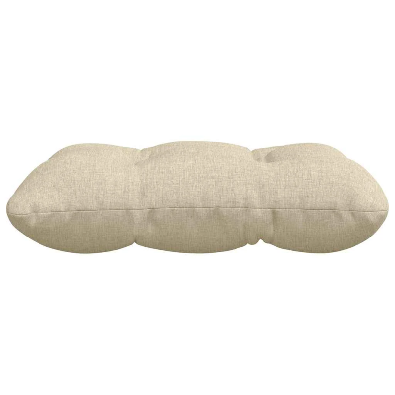 vidaXL Sēdvietas spilventiņi 4 pcs Krēmkrāsa 40 x 40 x 12 cm audums