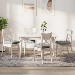 vidaXL Sēdvietas spilventiņi 4 pcs Gaiši pelēks 40 x 40 cm Mikrofibra