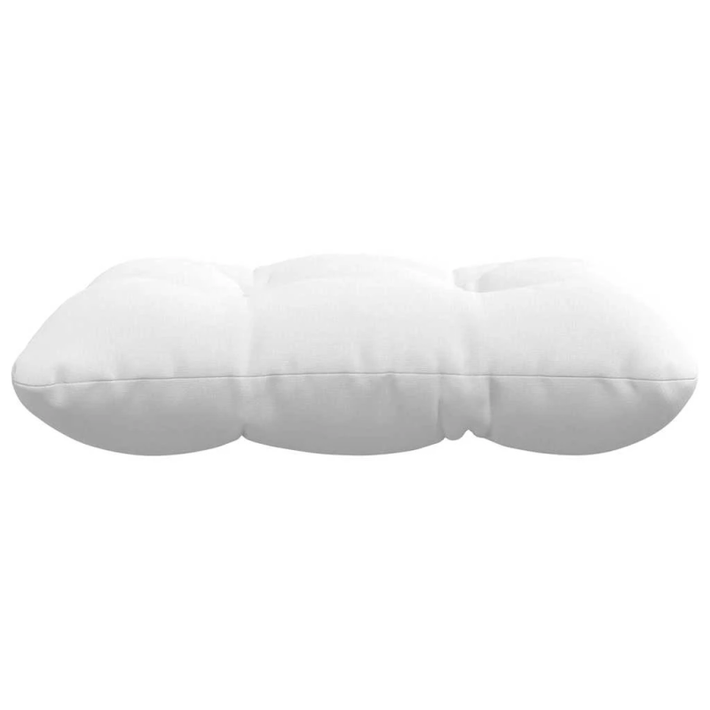 vidaXL Sēdvietas spilventiņi 4 pcs Balts 45 x 45 x 12 cm audums